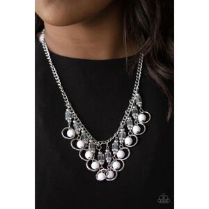 Cool Cascade White Necklace (397)